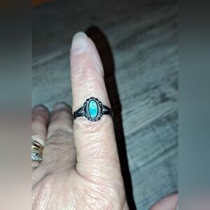 SS Turquoise Ring